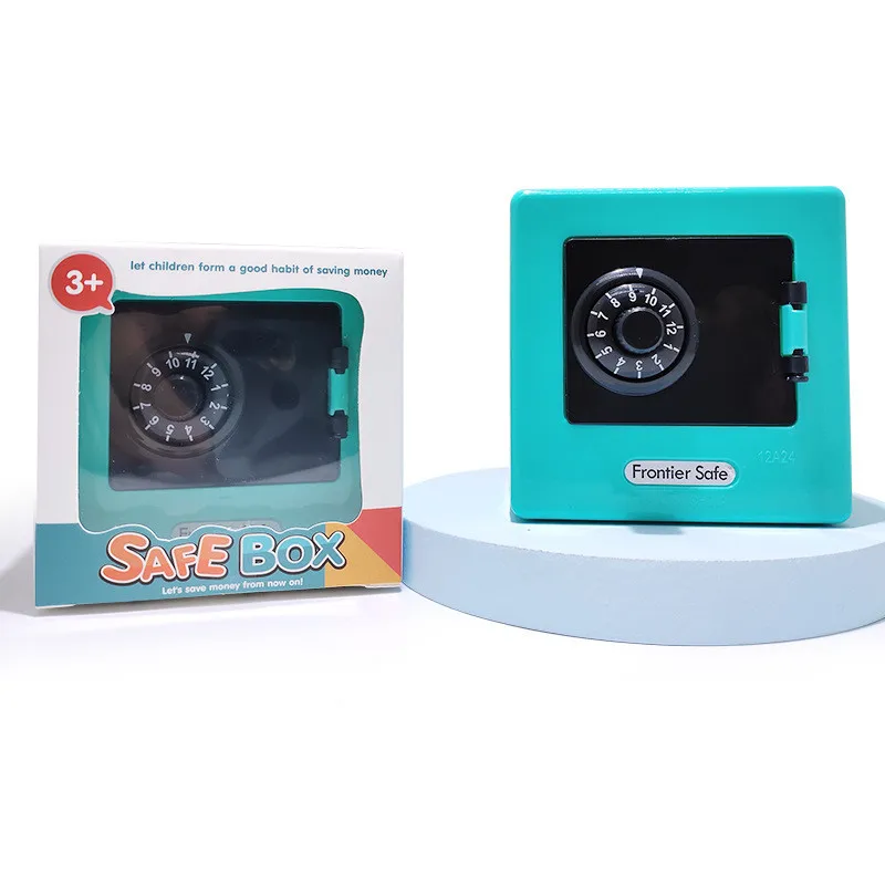 Hot ATM Rotating Password Piggy Bank Cash Coin Saving Box ATM Bank Safe Box Automatic Deposit Banknote Christmas Kids Gift