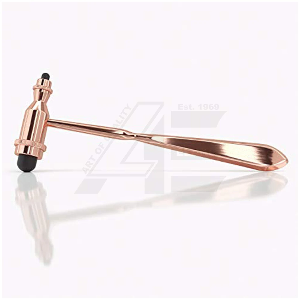 Metallic Hot Best Selling Tromner Neurological Reflex Hammer with Pointed Tip Handle for Cutaneous and Superficial Responses