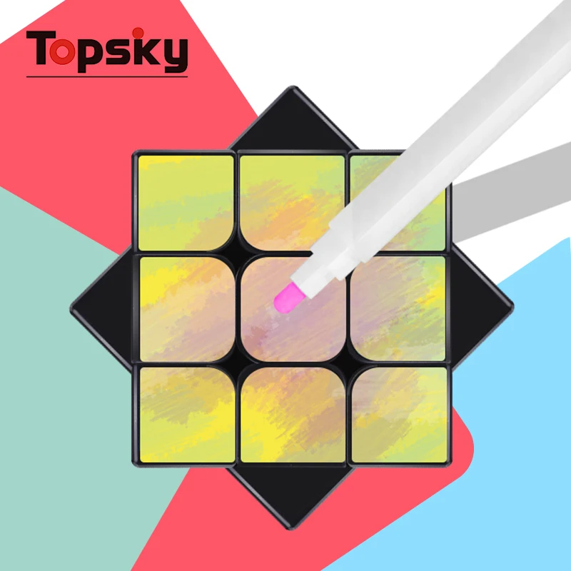 DIY free painting hand painted cube to inspire creative third orders cube children educational toys