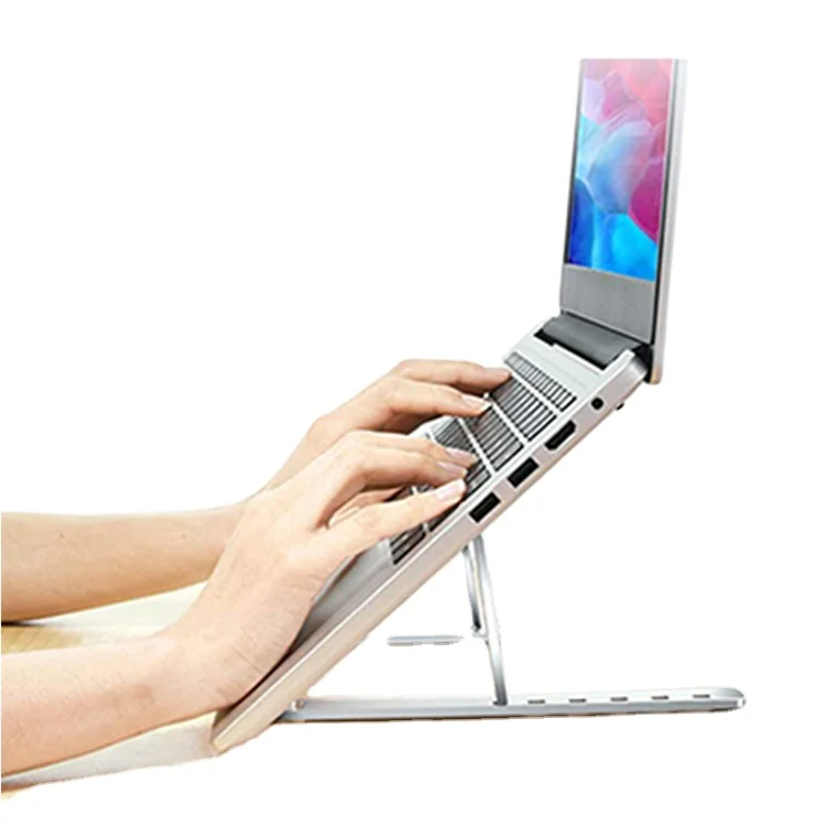 Cooling Stand Flexible Portable Laptop Riser Aluminum  Laptop Stand For Macbook