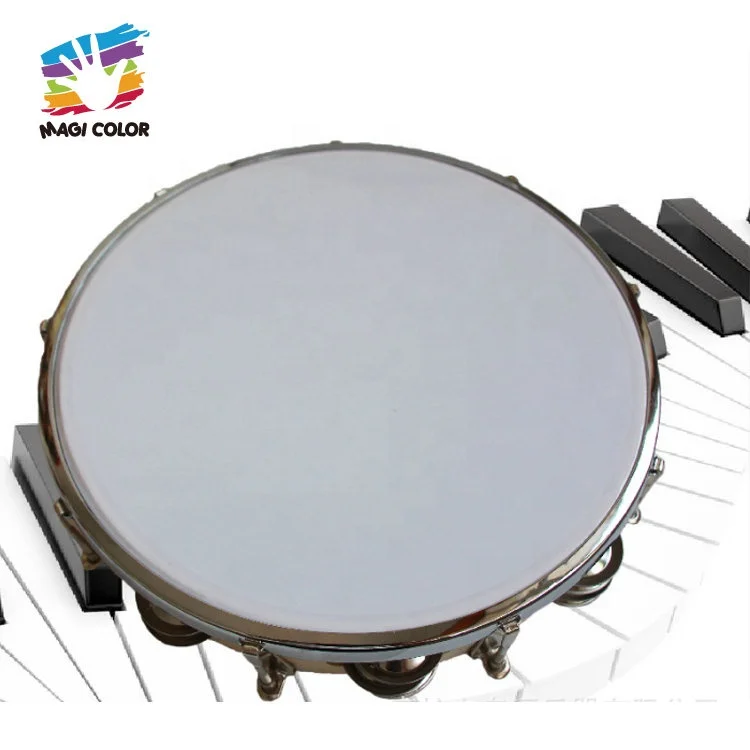 High quality music instrument tambourine with plywood drum shells for kids W07J052