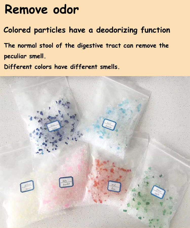 Dust Free Pearl Sand Crystal Sand Clean Good Adsorbability Silica Gel Cat Litter