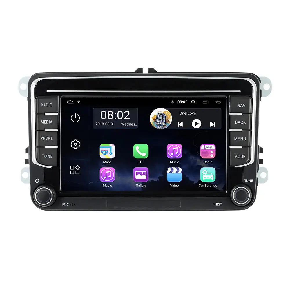 7inch Android 13 4core 2+32G carplay auto car dvd player For VW/Golf/Polo/Tiguan/Passat/SEAT/leon/Skoda/Octavia vw navigation