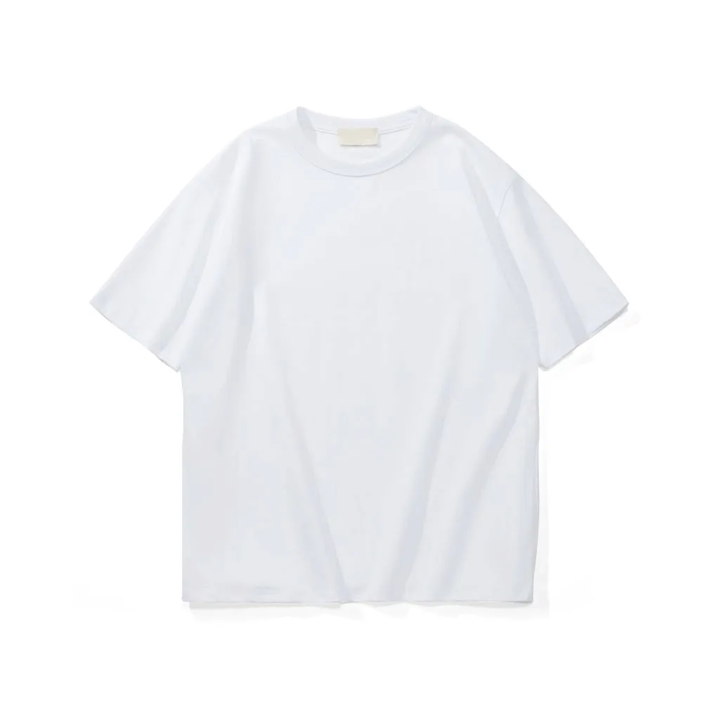 Boxy fit blank t-shirt custom men french terry sweat t shirt 100% organic pima cotton tee 300 gsm heavyweight oversized tshirt