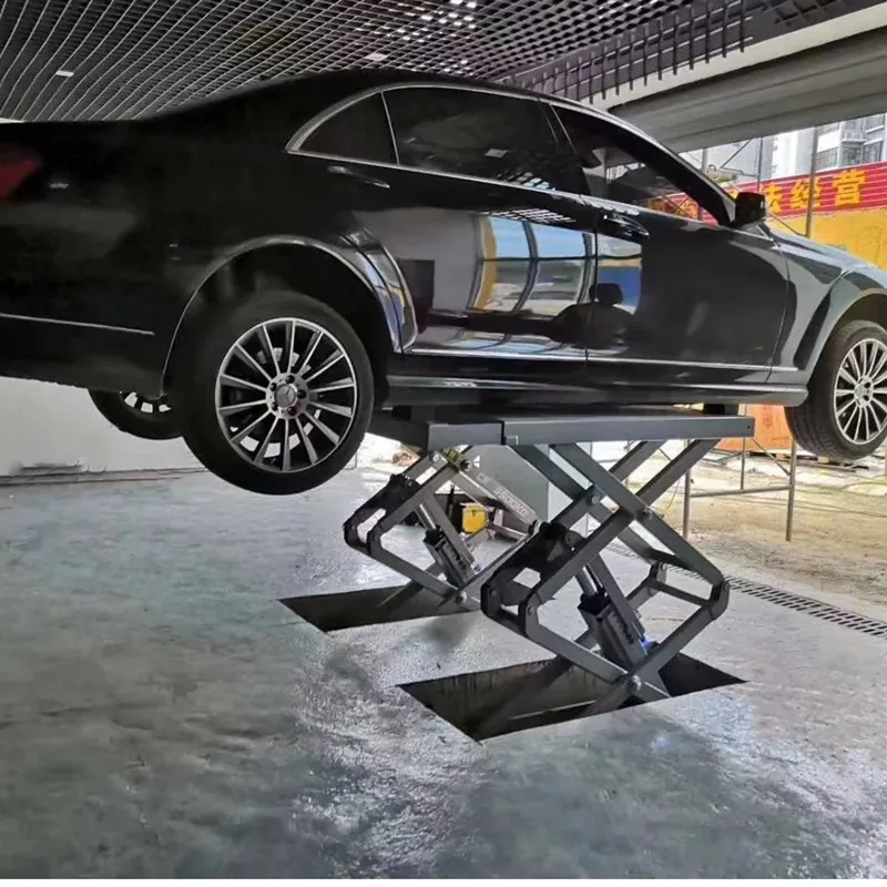 Hot Sale K-188 CE Flush Mount In-Ground Hydraulic Scissor Car Lift 3500kg Lifting Capacity for Wheel Alignment