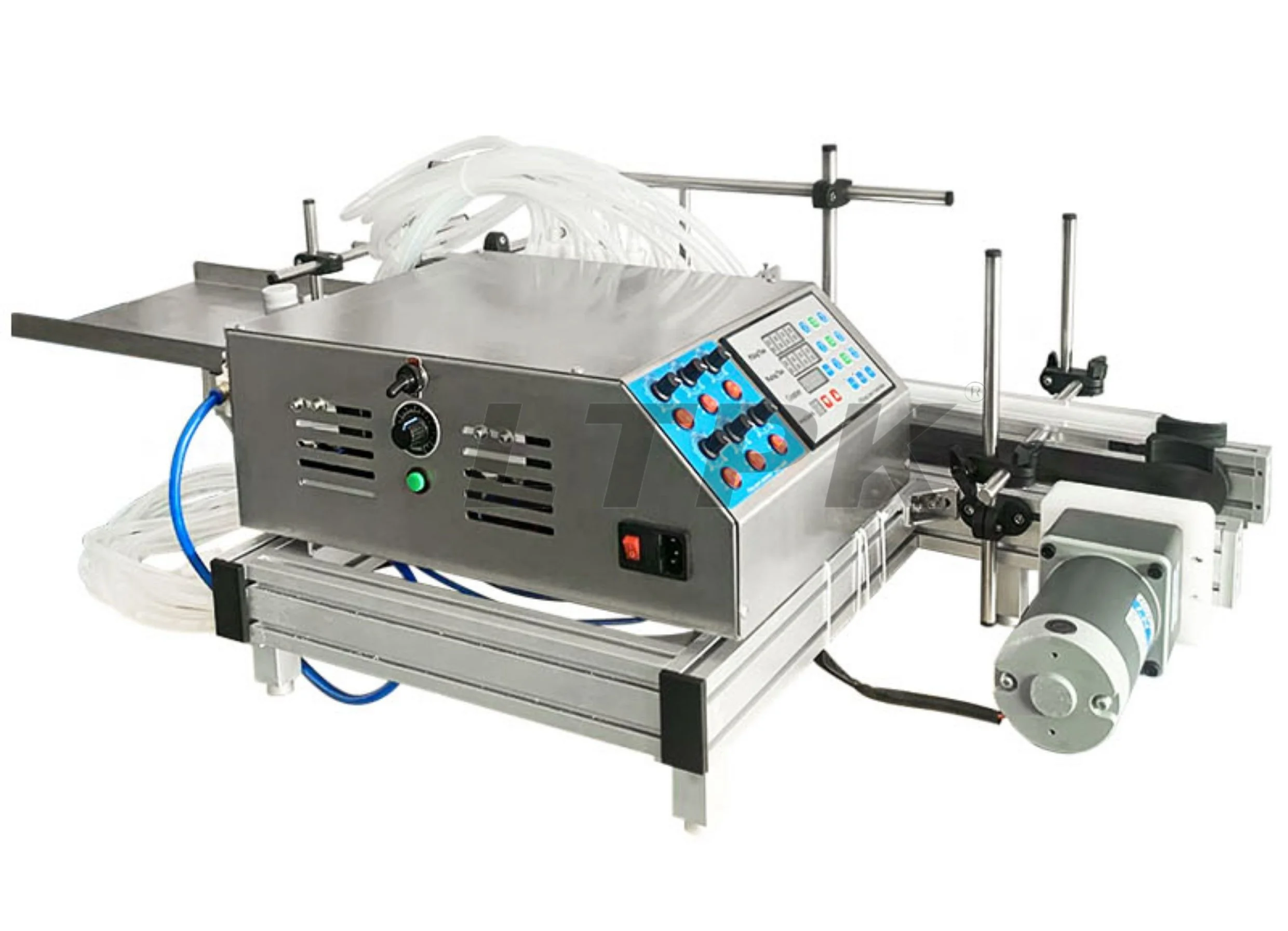 LT-DTPP6  6 Head Vaccine Ampoule Pharma Vryo Vial Bottle Peristaltic Pump Filling Machine With Conveyor