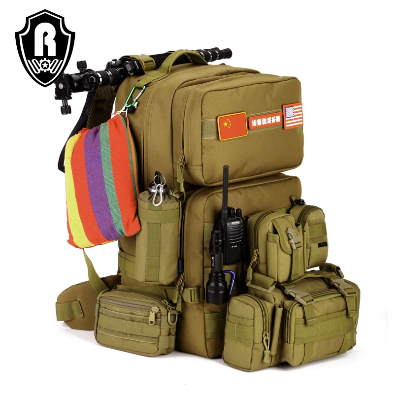 New Arrived 55L Outdoor Waterproof Large Backwoods Hunting Tactical Backpack