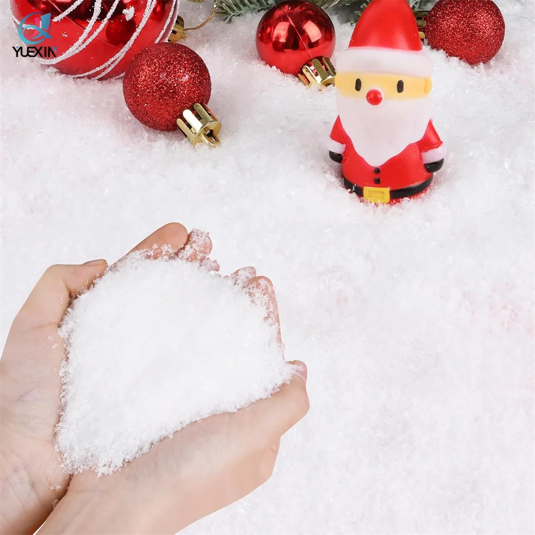 Premium Sparkling Decorative Artificial Snow Flakes for Christmas Tree Decoration and Romantic white Winter Displays