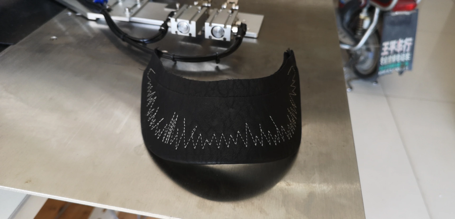 Cap making machine automatic cap visor stitching machine