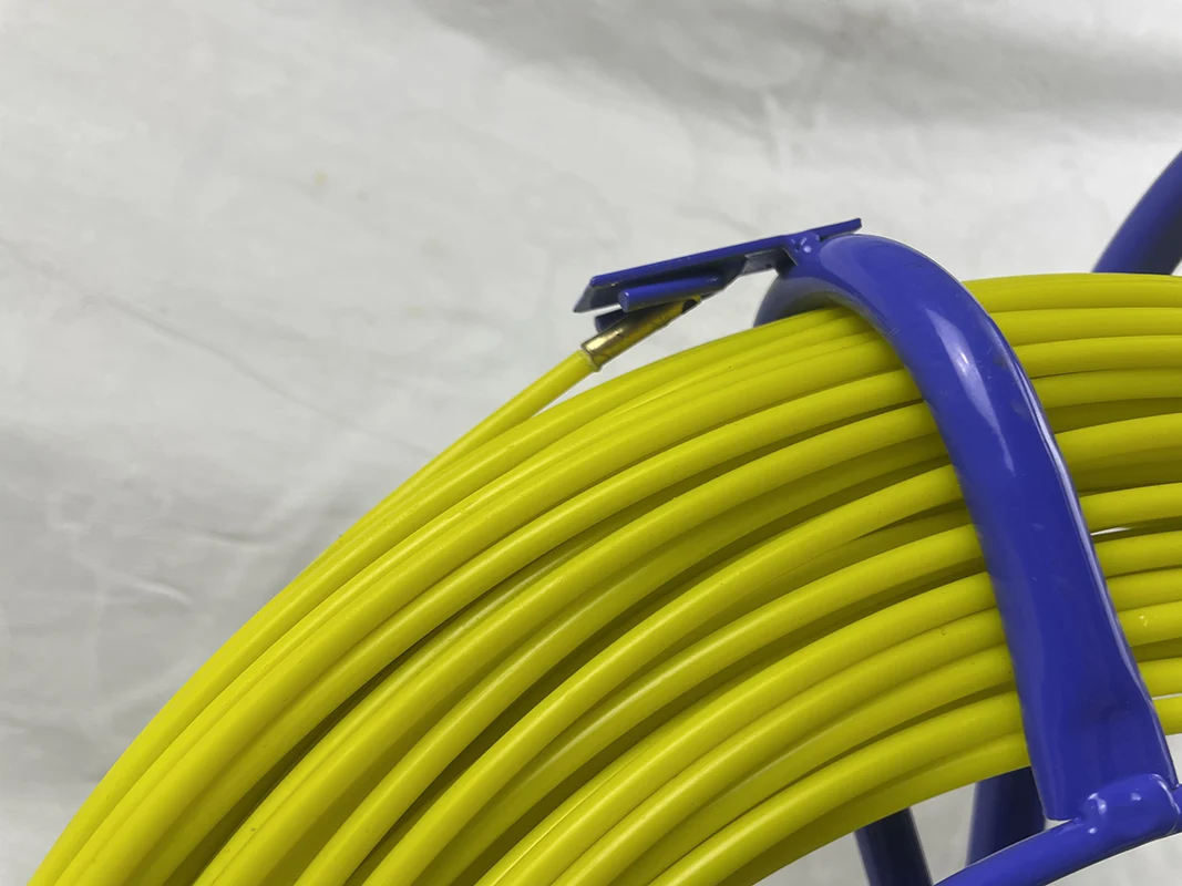 6mm*250m Fiberglass duct rodder 8mm fiber optic equipment 300m frp cable pull push rod