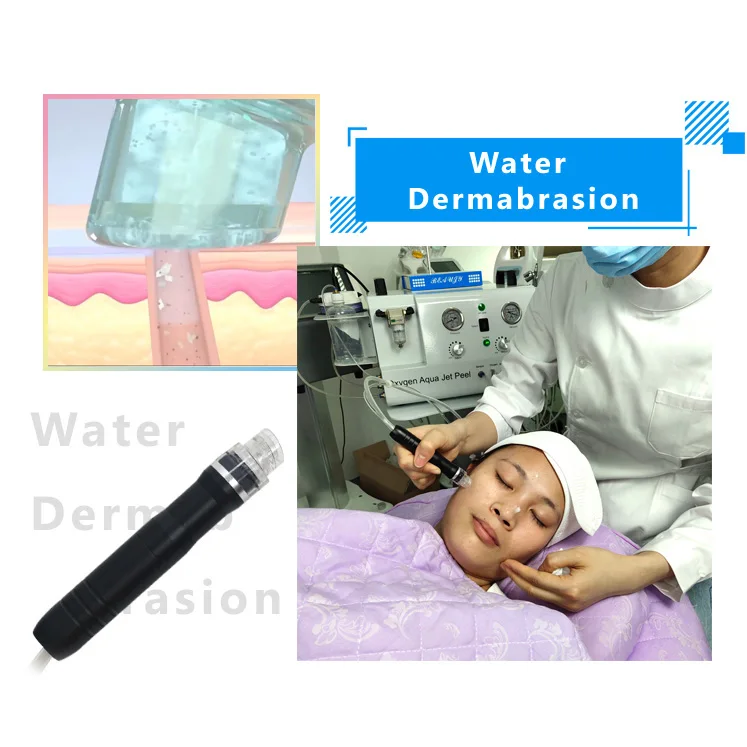  Кислородная струйная очистка Микродермабразия водная Алмазная дермабразия скруббер для кожи лица уход за кожей кислородная