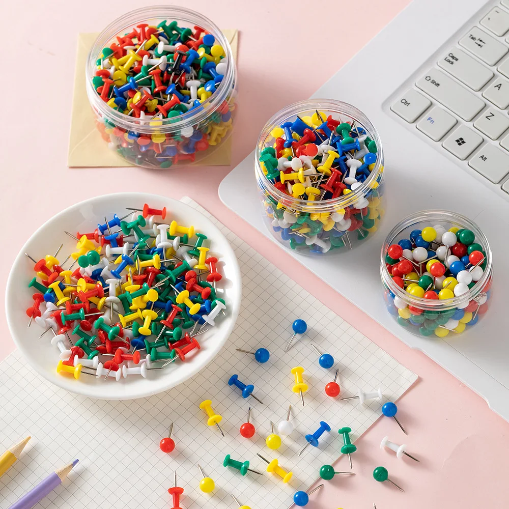 Wholesale Safety Pins Sets Colorful Push Pins Drawing Pin for Office Supplies