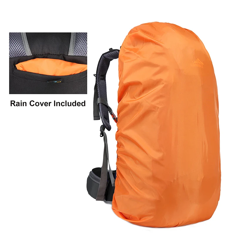 Large Capacity Custom Logo Waterproof Men Sport Outdoor Camping Traveling Nylon Hiking Bags Camping Backpack