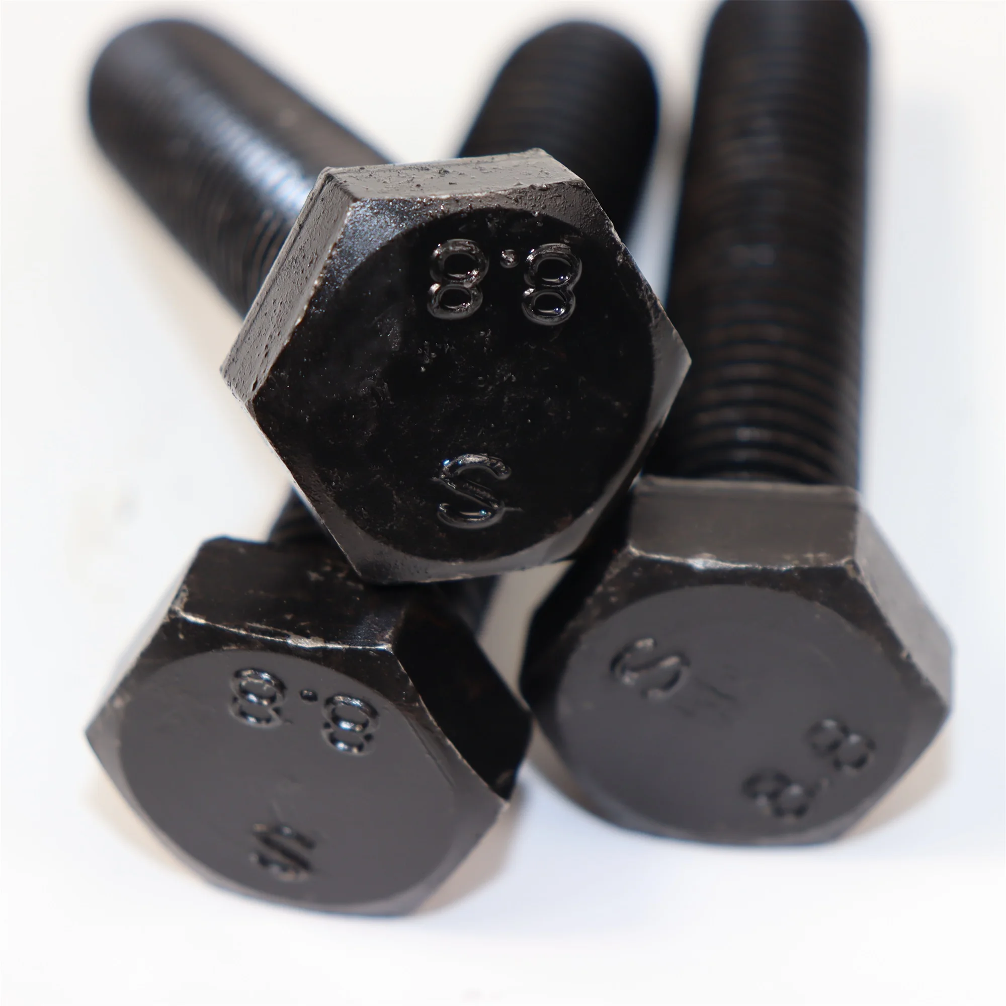 factory direct sale m6 High Strength black Hex Bolts for building