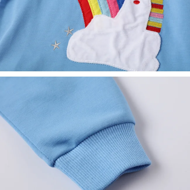 
PHB 40486 cartoon design fashion fall long sleeve girls overall dress 