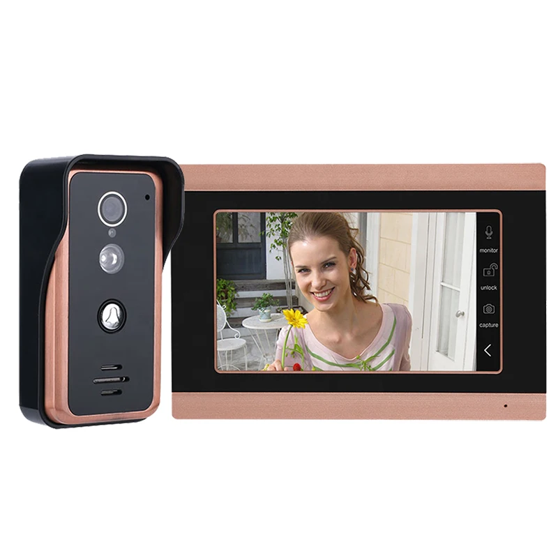 Умный видеодомофон с 4 проводами, видеодомофон с кольцом, Wi-Fi, дверной звонок, камера, видеофон, контроль доступа