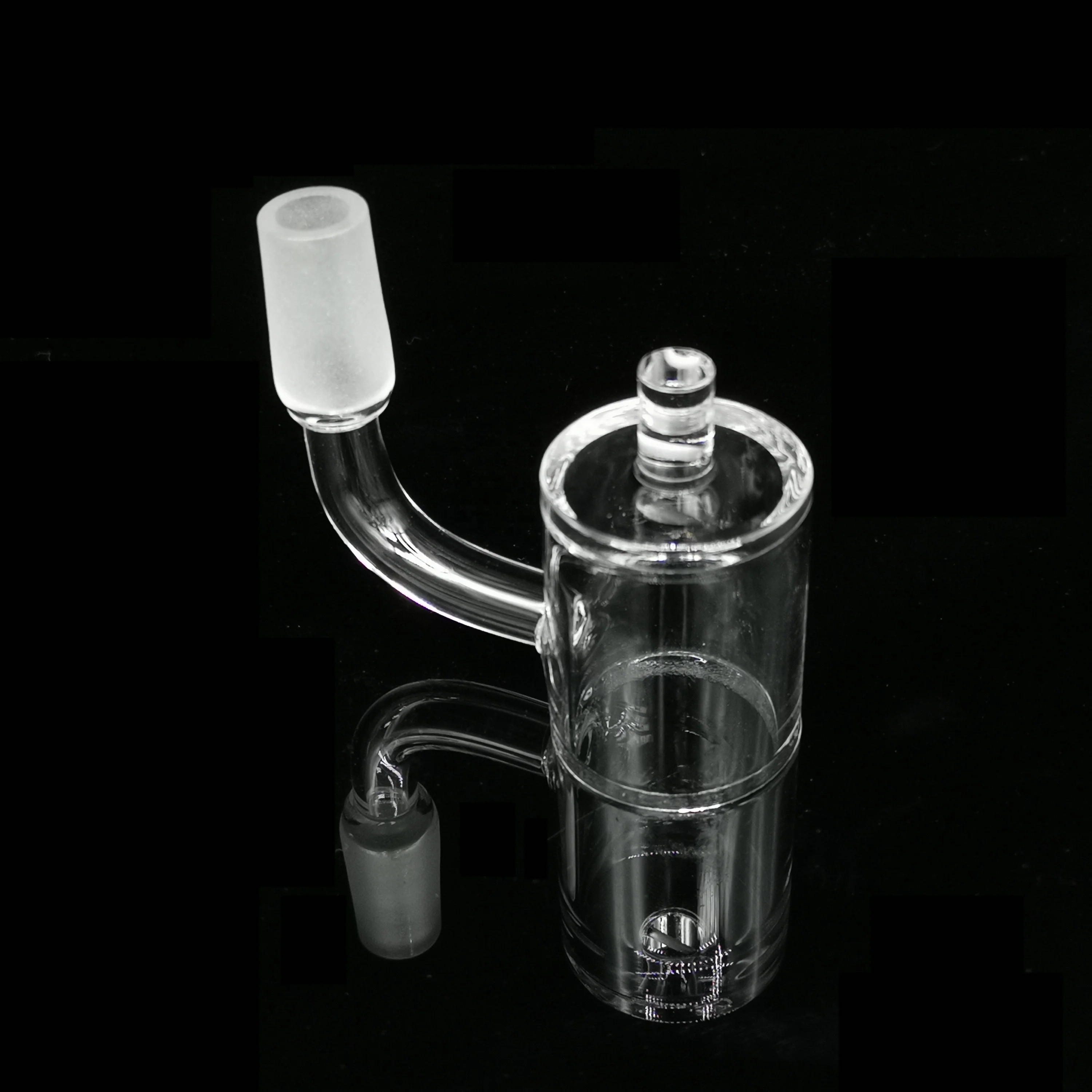 
Own-brand logo Welcome Flat top Clear frosted quartz Banger 14mm male pattern design Engraved Banger quartz Smoking nail set 