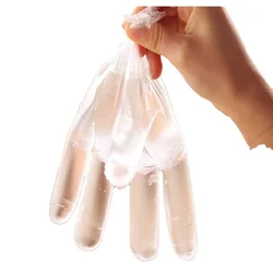 transparent plastic gloves hdpe glove for clearing made in rizhao