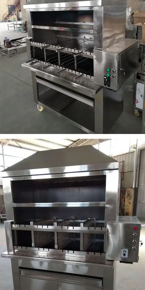 LPG gas barbecue grill big burner meat roaster stove grill machine 8 burner gas bbq grill meat kebab roasting baker