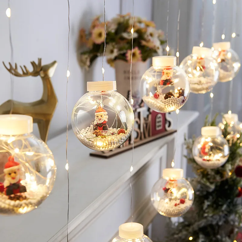 Favorites Christmas Joy Twinkling LED Christmas Lights Globe Twinkle Lights Holiday Decoration Lights For Christmas Trees