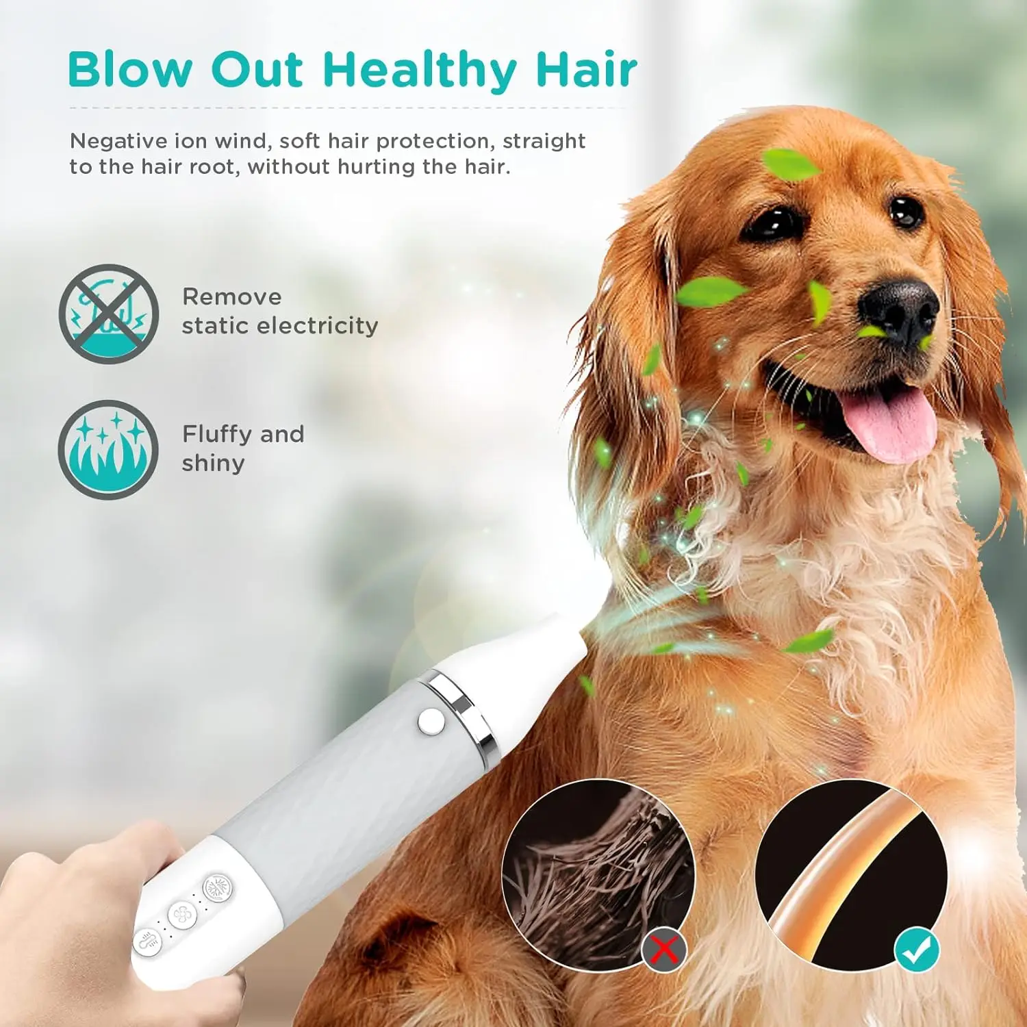 Pet grooming accessories adjustable fast speed heating motor dog cat hair pet dryer