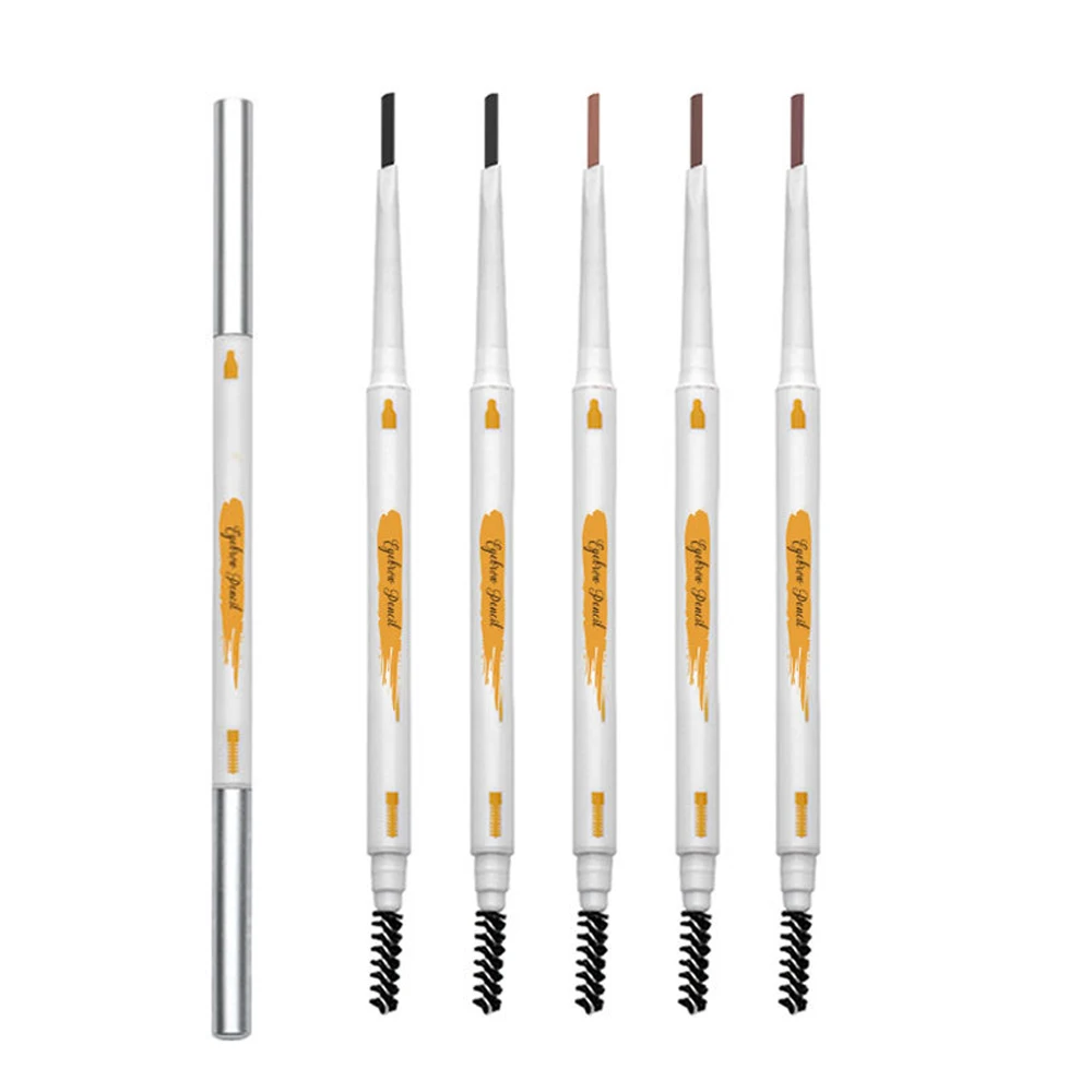 Eyebrow Makeup Thin Eye Brow Pencil Custom Logo Private Label Waterproof Slim Eyebrow Pencil