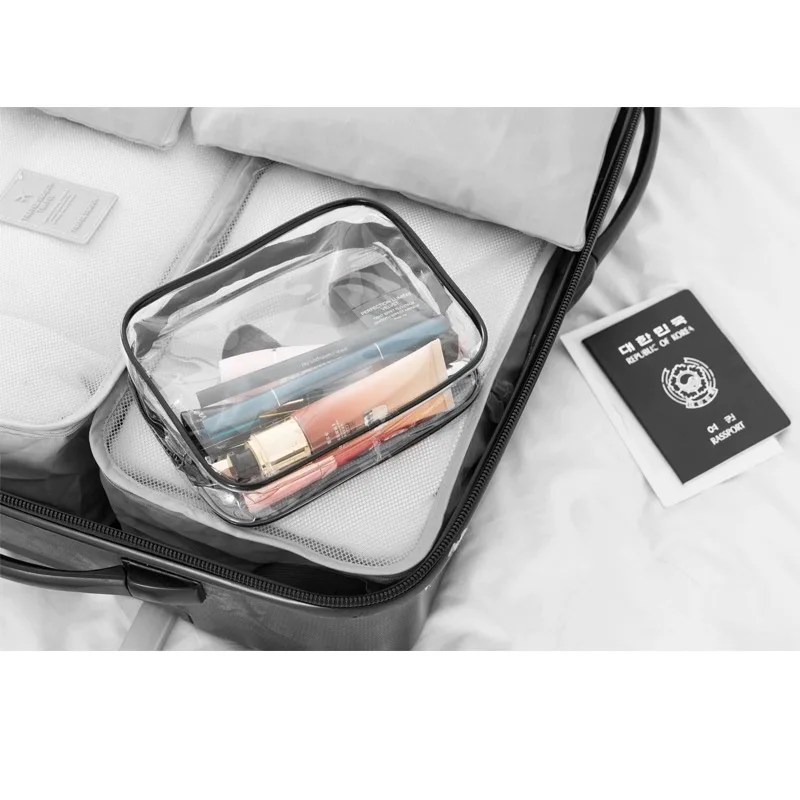 custom logo pink clear PVC bag Bachelorette Party Hangover Kit PVC Makeup bags