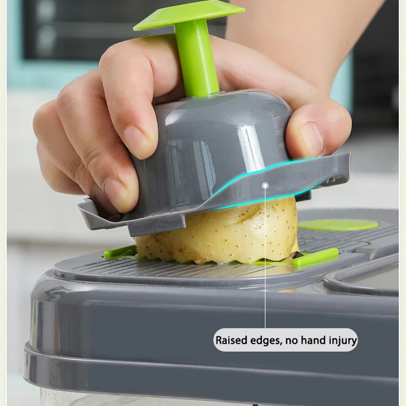 Best Sale 2025 New 16 in 1 Kitchen Tools Vegetable Multifunctionan Cutter Manual Vegetable Chopper Potatoes Peeler