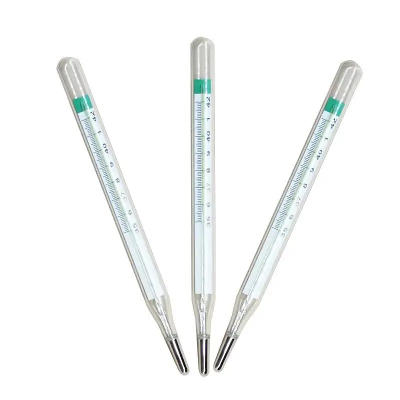 Mercury-free glass thermometer Mercury-free safety widescreen large scale baby and child fever underarm thermometer