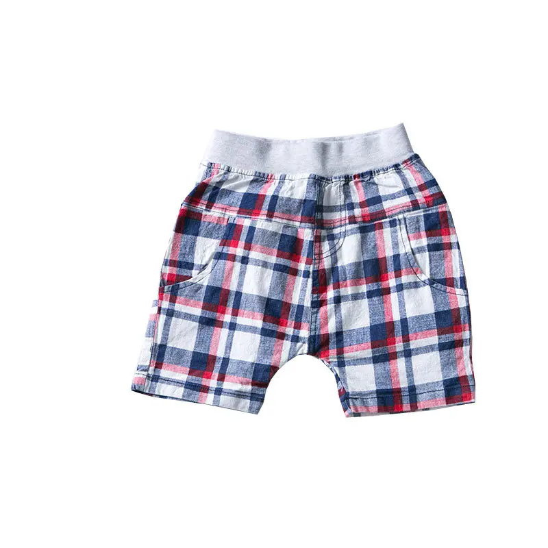 
Hot sale casual style baby boys shorts tartan pattern kids shorts for boys kid shorts wholesale price 