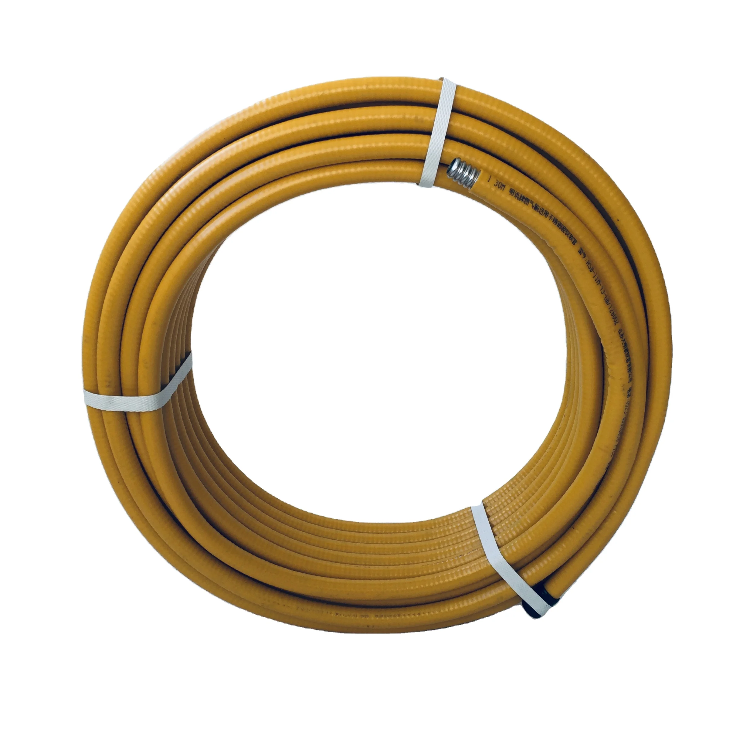 SS304 Flexible hose corrugated pipe metal tube for gas ,gas transmission stainless corrugated hose ,flexible annular corr