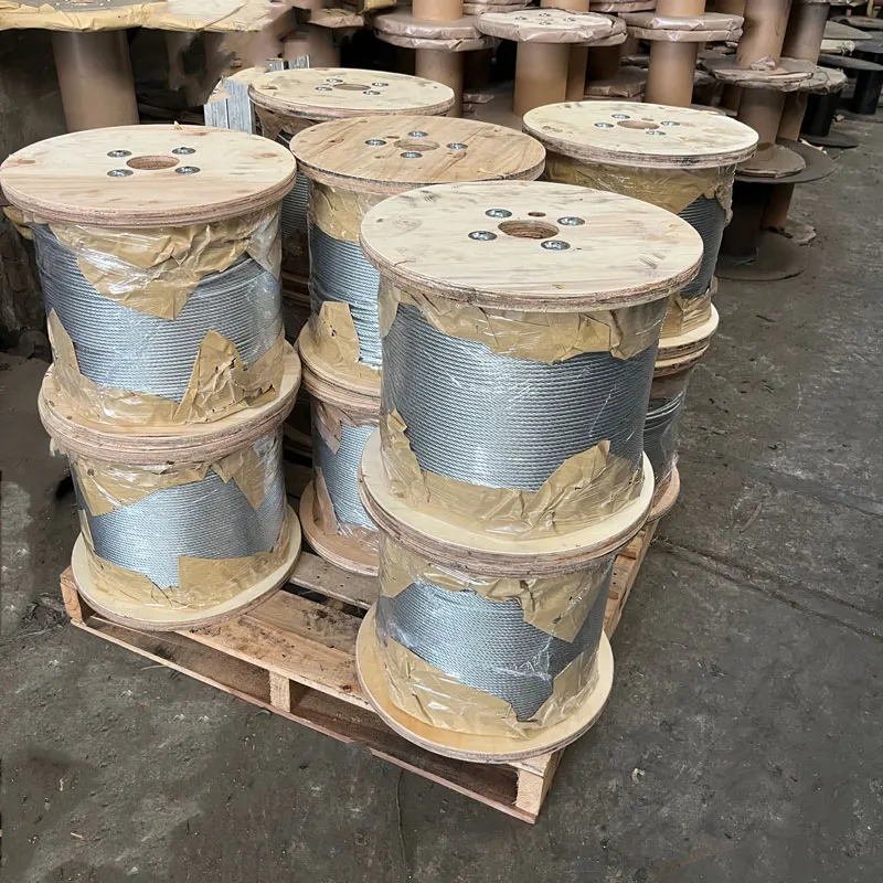 6mm 6x19+FC 7x19 electric Galvanized Carbon Steel Wire Rope