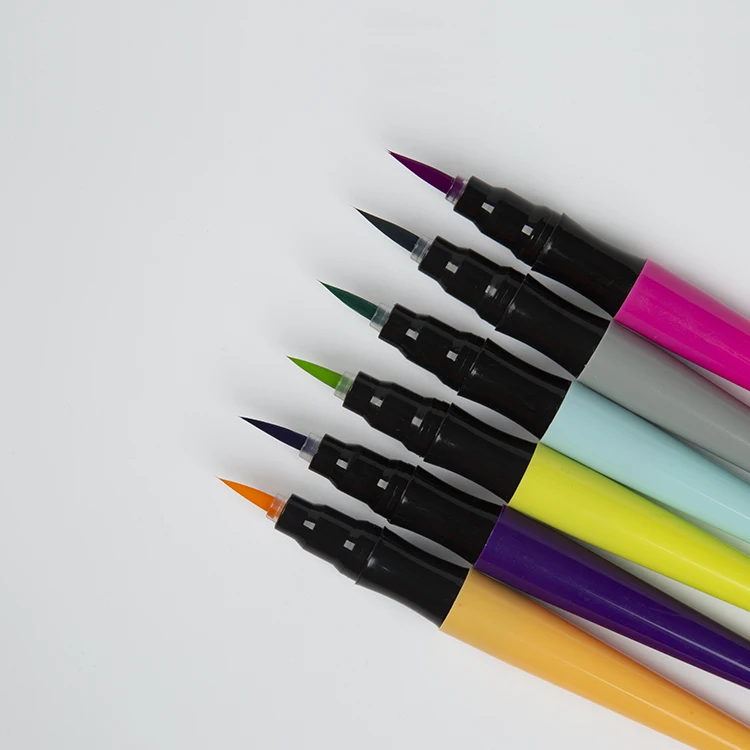 20 Colors Calligraphy Drawing Tool washable Water Color Brush marker Pen set