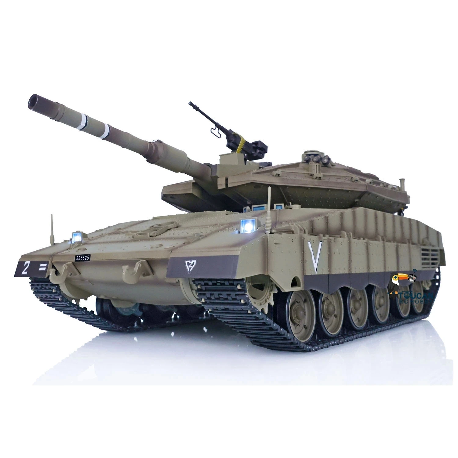 Heng Long 3958 TK7.0 1/16 3958-1 RC Tank Radio Remote Control IDF Merkava Main Battle Tank Smoke & Sound