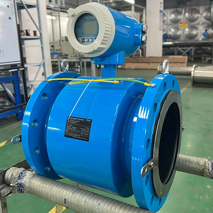 4~20mA RS485 Battery Powered Mag Electromagnetic Flow Meter Sewage Magnetic Flow Meter