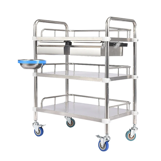 Good Quality Hospital Furniture Various type Stainless Steel Medical Trolley