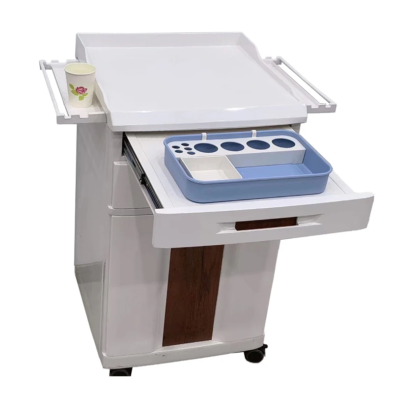 MN-BL006 медицинский шкаф мобильного типа больничный с 2 ящиками