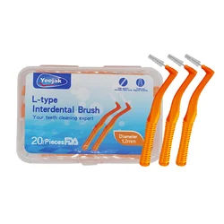 Хорошее качество зубной Тонкий Брекеты зубов выбирает стальной проволоки кистей добавьте немного резиновые Ортодонтическая страховочная полоса щетка с Ортодонтическая зубная нить 80 шт. 1,2 мм