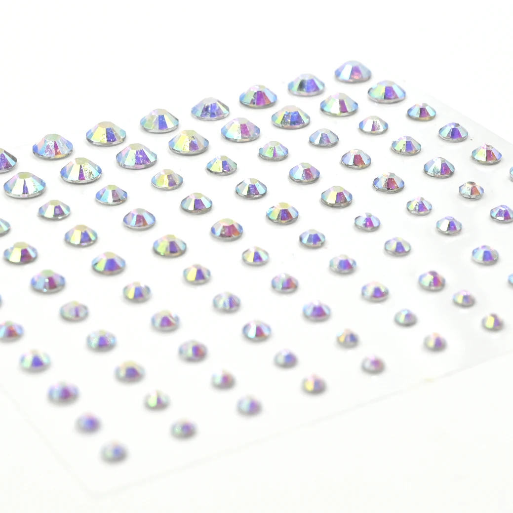 New Arrival Bling Crystal Glitter Eye Jewels Rhinestone Stickers Body Face Decoration Festival Rave Makeup Stickers for Women