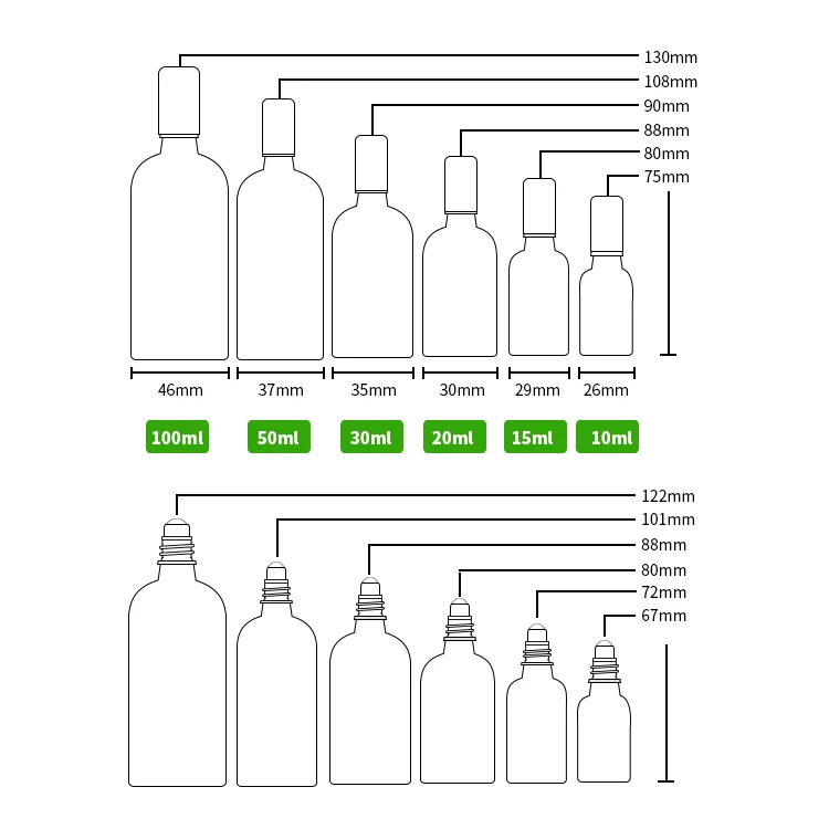 Cosmetic Packaging Round shoulder Opal White Glass Roller Bottle With white Lid Steel ball Cosmetic Lotion Bottle Products