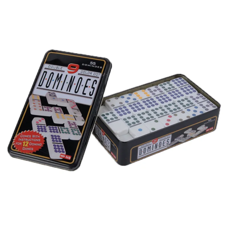 Double Nine Dominoes Tin Box Packaging Domino