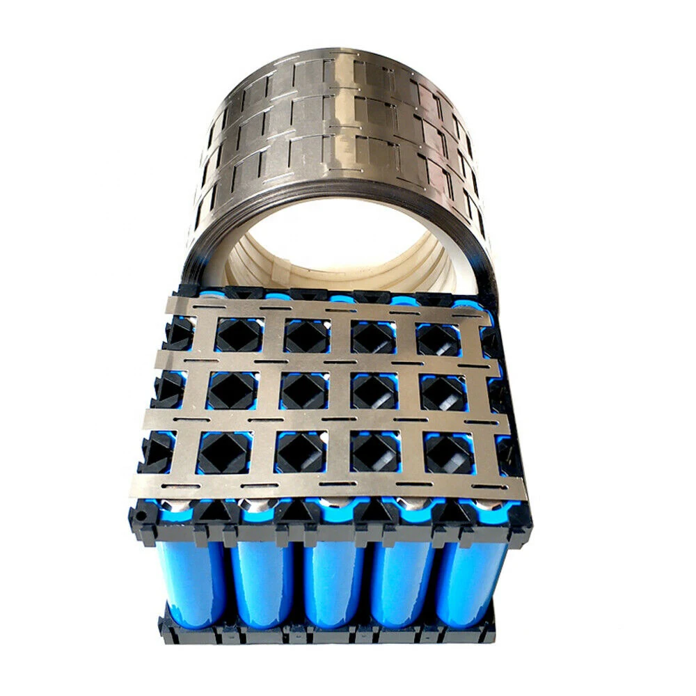 Nickel Strip/Plate/Tape As Cylinder Cell Tab for Lithium Battery Packs Spot Welding Size Customized 18650 26650 32650 2p