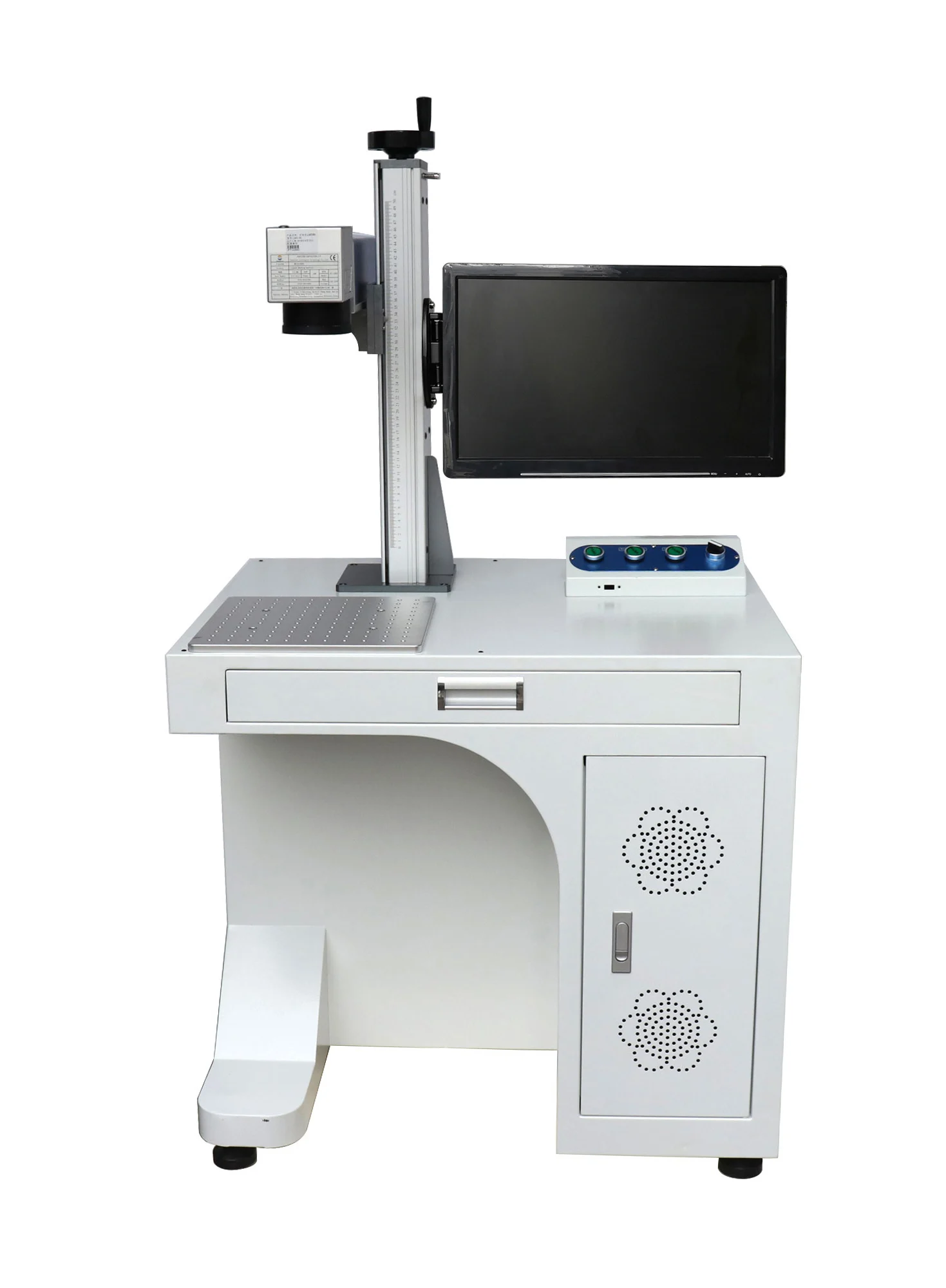 Cabinet Type 20w 30w 50w 70w 100w Fiber Laser Engraver Jewelry Making Metal Engraving Machine Price 3d Printer Laser