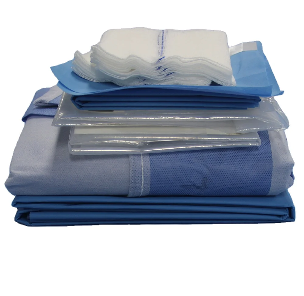 Medical Consumable Disposable Sterile Aperture Drape Set Dental Pack Kits