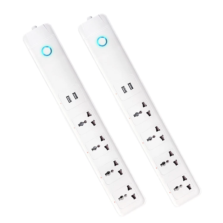 
New Product Many 4 Outlets and 2 USB Tuya Wifi Smart Socket Universal Smart Switches Extension Sockets Power Strip 