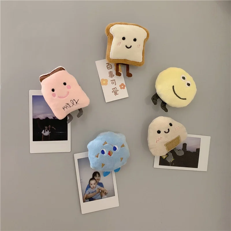 Custom Soft Plush Cartoon Fridge Magnet Eco-friendly Cute Cartoon Plush Dolls Fridge Magnets