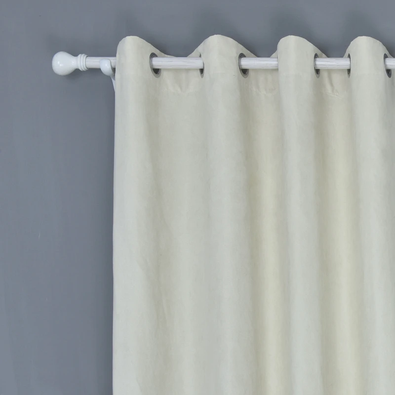 
i@home plain window curtain for store windows french style suede fabrics blackout curtains 