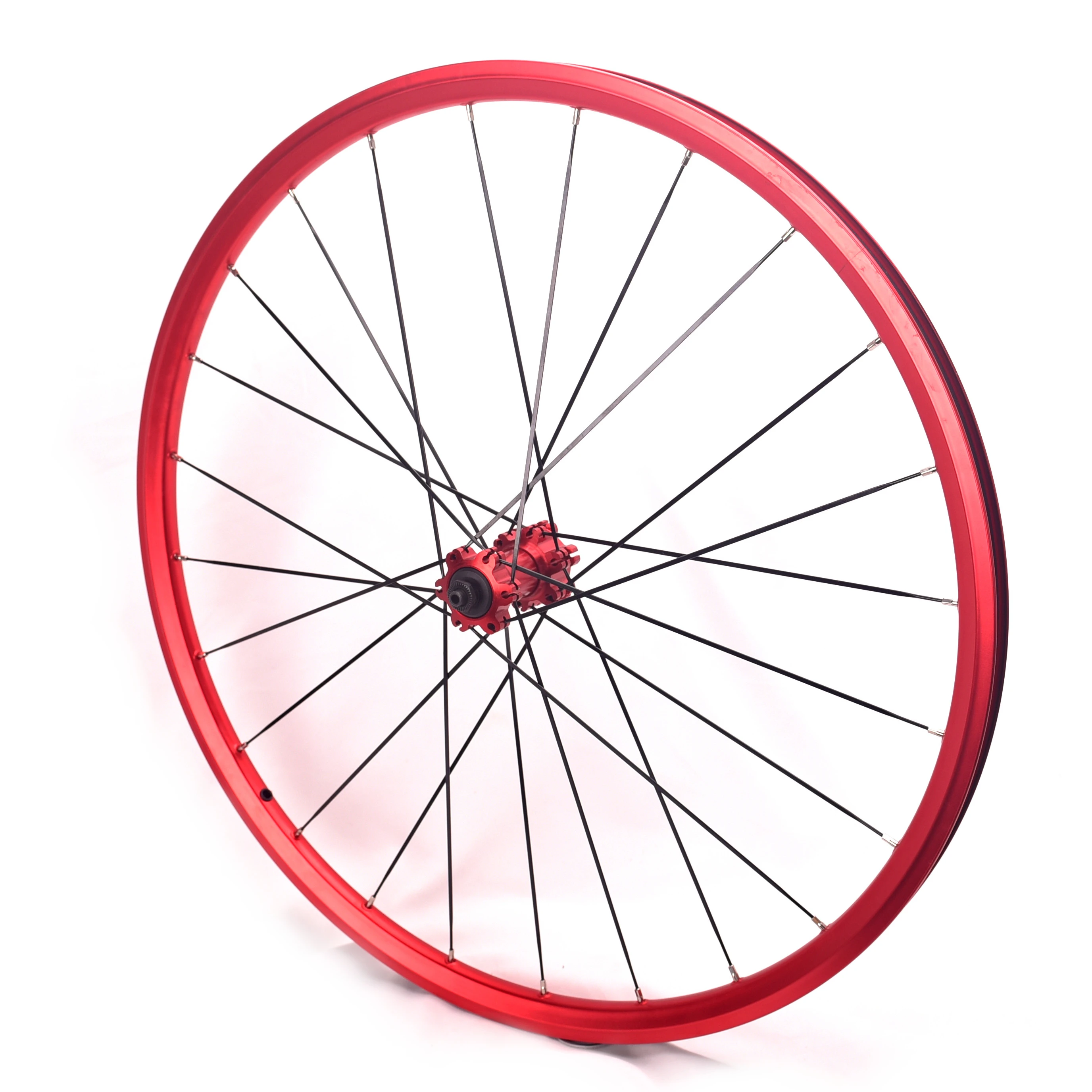 OEM Mountain Bike Wheels with Red Rims and Hubs 26/27.5/29 Inch Carbon Fiber Clincher Wheelset with Disc Brake System
