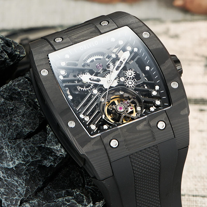 Custom Logo Original Premium Suppliers Automatic Tourbillion Hand Skeleton Wrist Mechanical Watches For Men