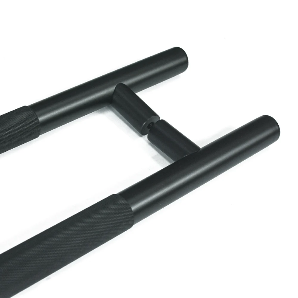 Black Knurled Pull Handle Popular Glass Door Customized Size High Quality Australia Black Knurled Pull Handle For Glass Door